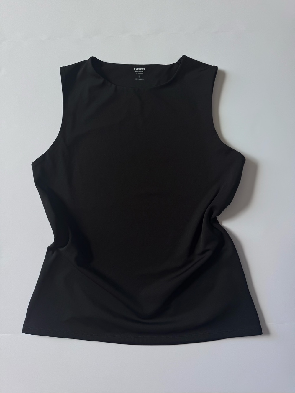 Express Black Sleeveless Crewneck Top